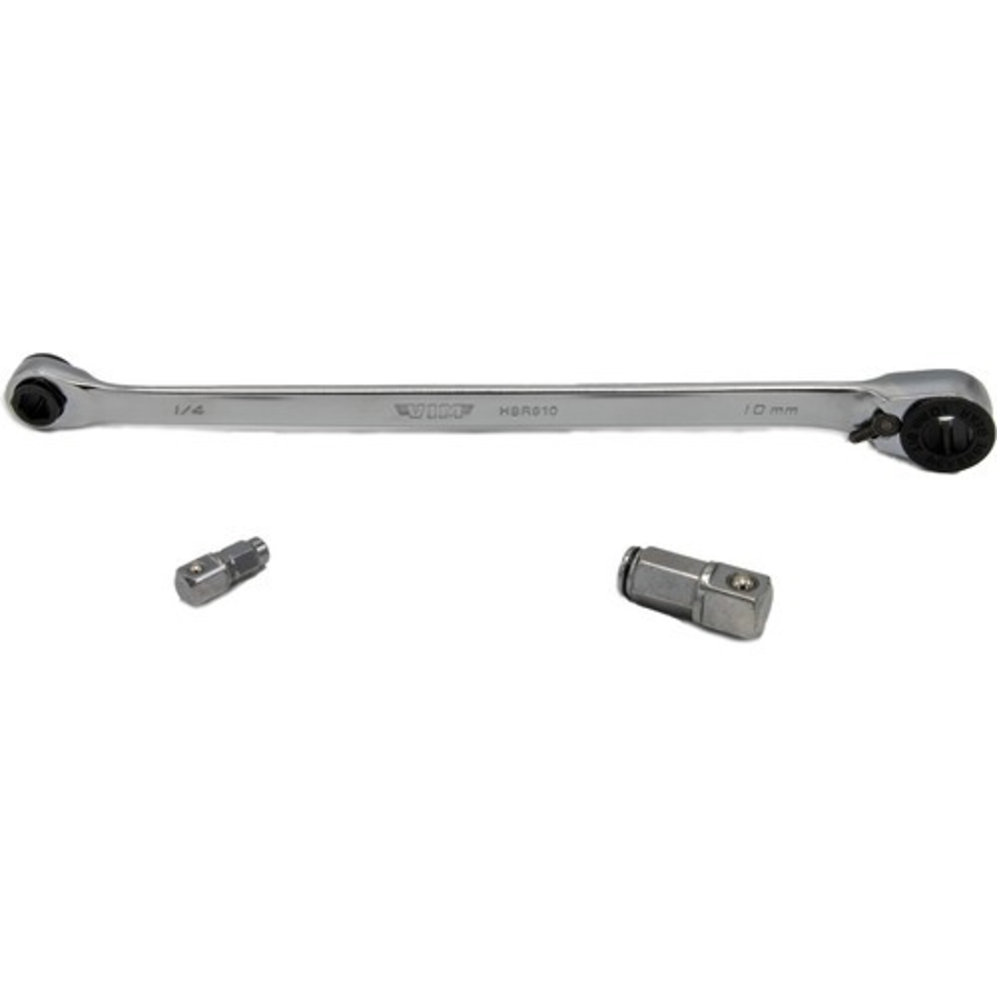 VIM Tools Heavy-Duty Hex Bit Ratchet — 8in., 1/4in. x 10mm, Reversible, Model# VIMHBR810